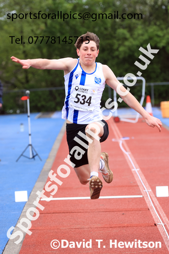 Triple Jumb, 2026 North Eastern Track and Field Champs, Shildon, County Durham. Photo: David T. Hewitson/Sports for All Pics